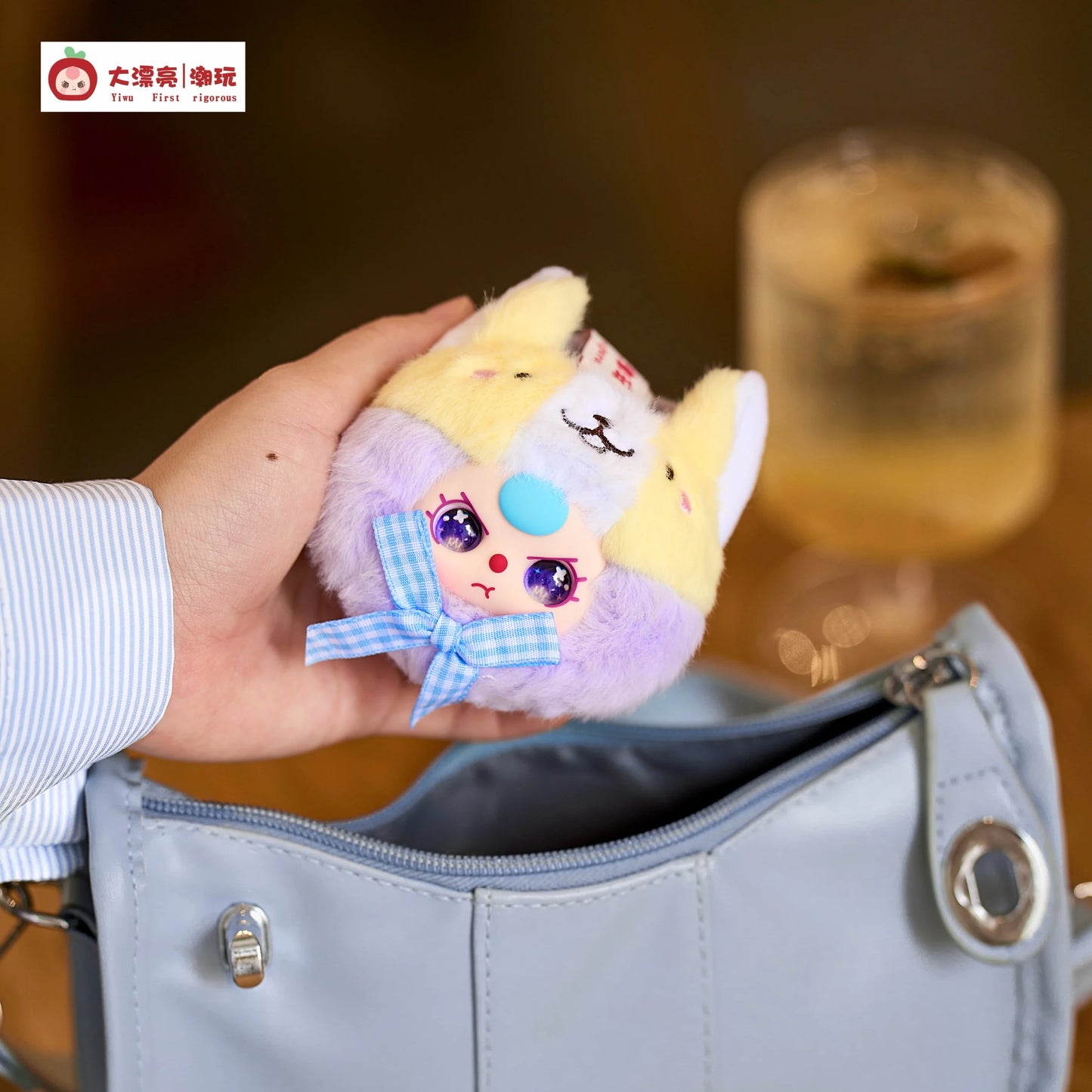 Baby Three Compact Vanity Makeup Mirror Plush