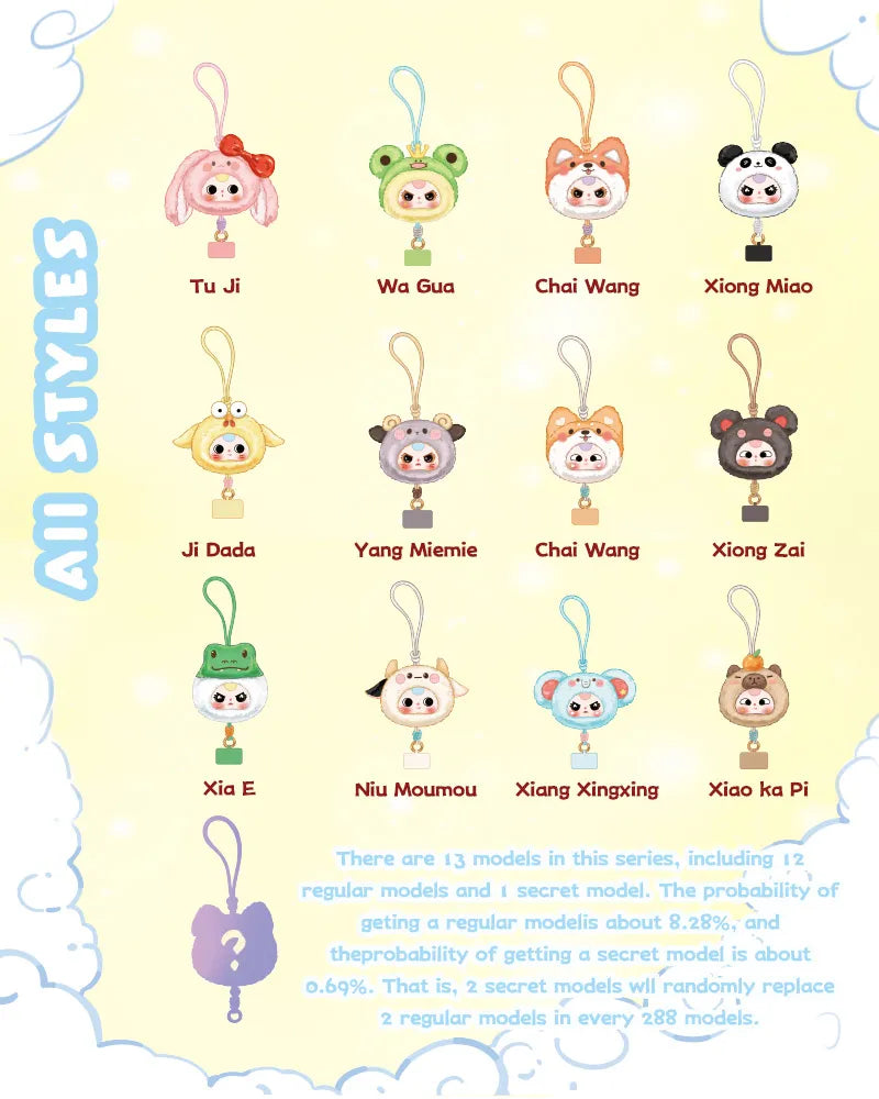 Baby Three Phone Lanyard Blind Box