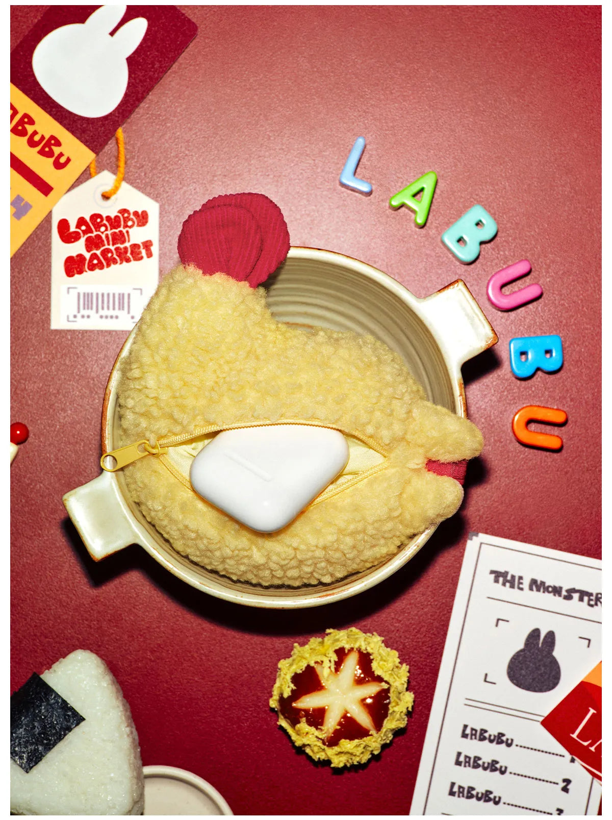 Labubu Wacky Mart - Shrimp Tempura Earphone Case