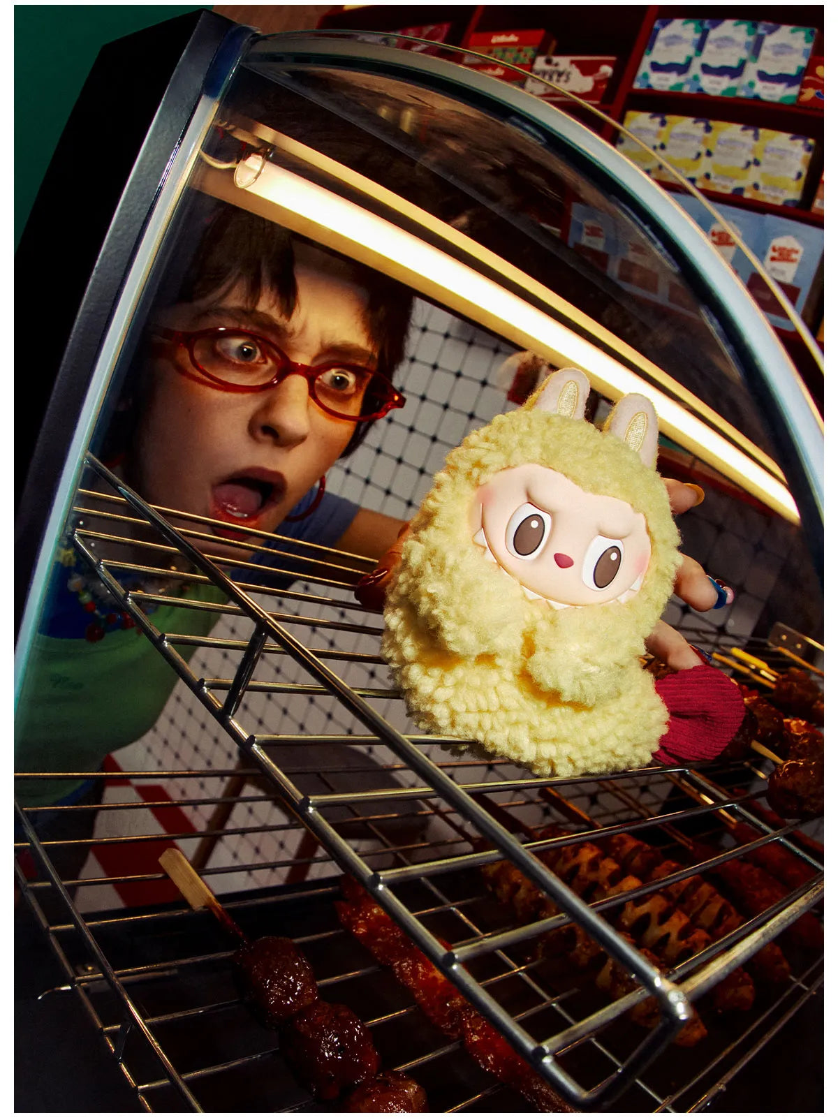Labubu Wacky Mart - Shrimp Tempura Earphone Case