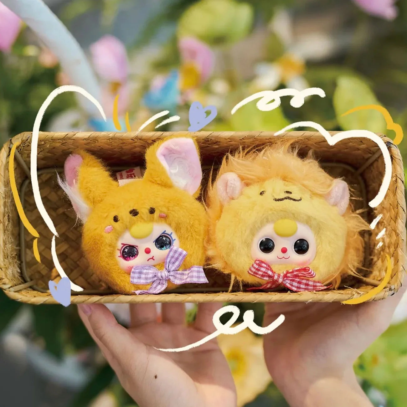 Baby Three Compact Vanity Makeup Mirror Plush