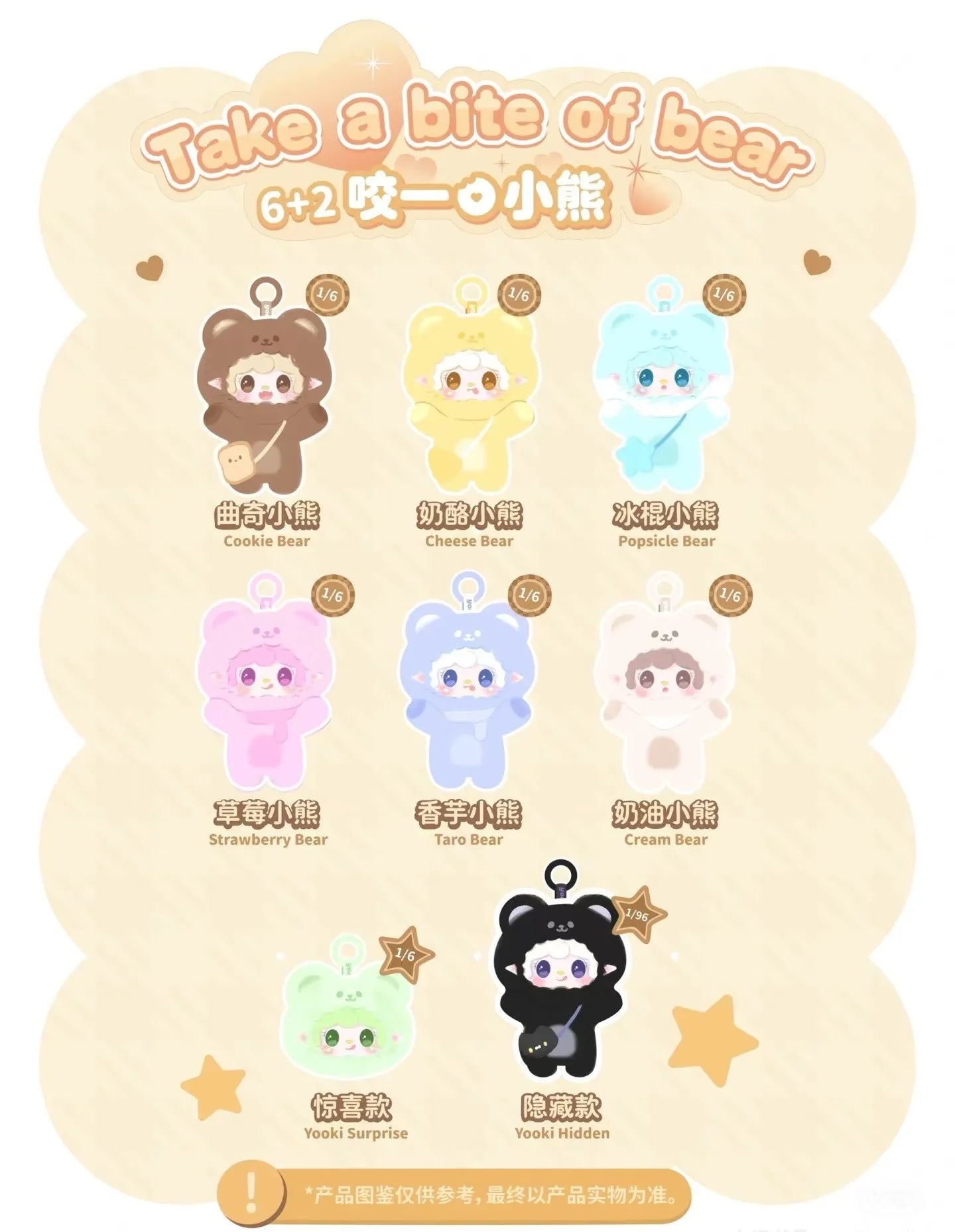 Yooki V4 Take A Bite Of Bear Plush Pendant