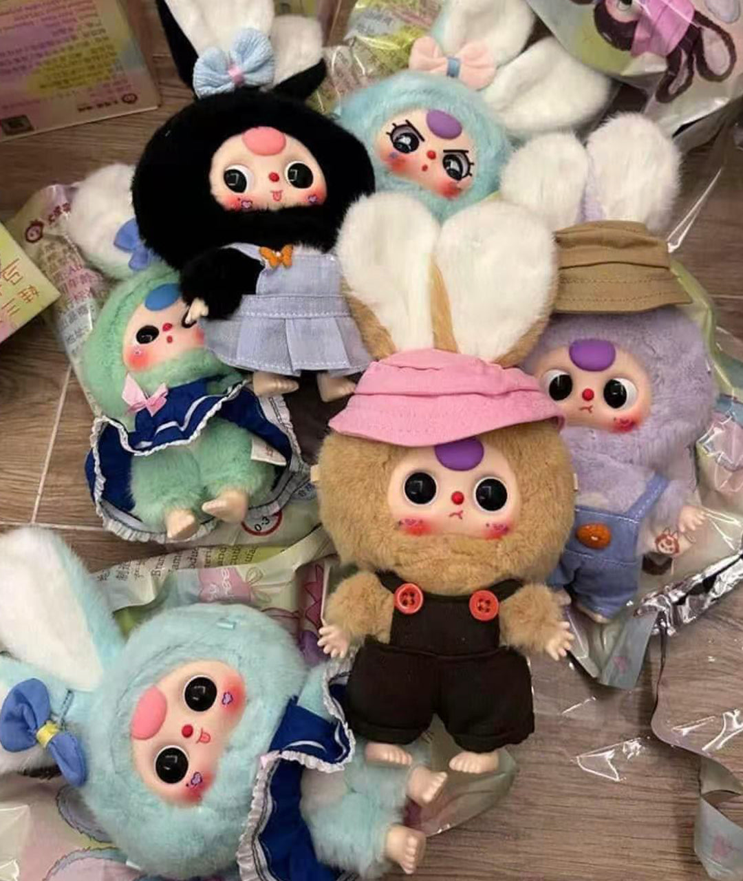 Baby Three Rabbit Macaron V1 Cute Bunny Plush Blind Box